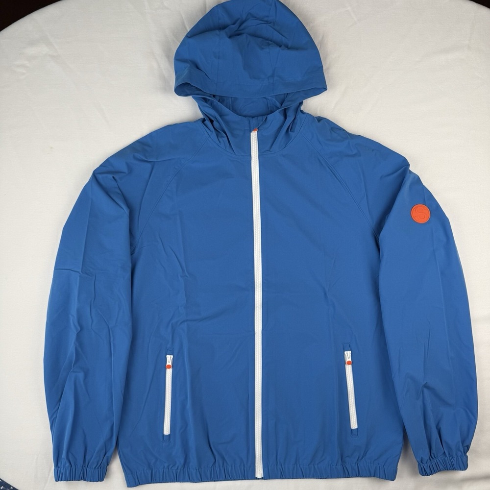 SWIMS Men's Large Tarifa Windbreaker Lightweight Jacket Raincoat Blue NWT $275 - Picture 4 of 6